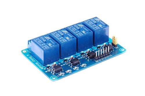 KNACRO 4 Channel DC 5V Relay Module with Optocoupler for Arduino UNO R3 MEGA 2560 1280 DSP ARM PIC AVR STM32 Raspberry Pi (DC 05V)