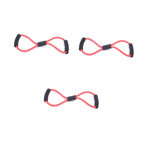 BESPORTBLE 3pcs Stretch Band Exercise Tube Breast Expander Resistance Band Rubber Tension Band Resistance Tube Chest Expander Pull Exerciser Spring Puller Trainer Chest Strap Fitness Elastic