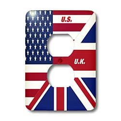 3dRose lsp_45083_6 US n UK Flags Joined Outlet Cover
