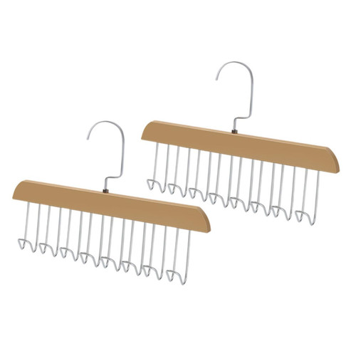 CHILDWEET 2pcs Hanger Hook Display Shelves Ladies Vest Hangers Organizer Shelf Peg Hooks Hanging Racks for Clothes Display Rack Sock Organizer Multifunction Storage Rack Stainless Steel Miss