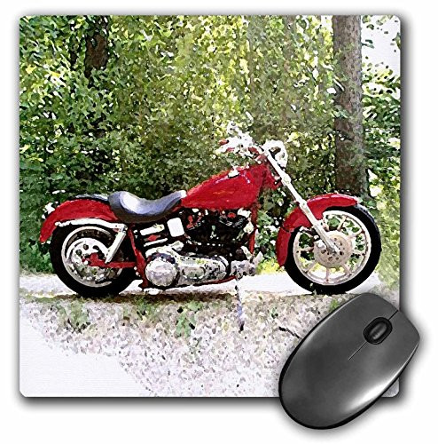 3dRose LLC 8 x 8 x 0.25 Inches Mouse Pad Picturing Harley Davidson Motorcycle Mouse Pad (mp_4839_1)