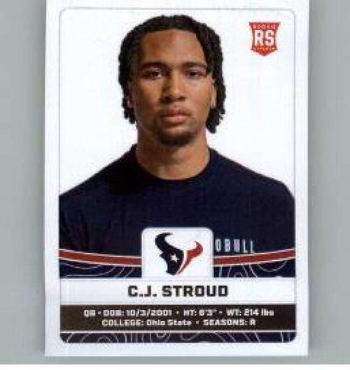 2023 Panini Stickers #183 C.J. Stroud RC Rookie Houston Texans Official Thin Mini Sticker NFL Football Trading Card 2023 Panini Stickers #183 C.J. Stroud RC Rookie Houston Texans Official Thin Mini Sticker NFL Football Trading Card