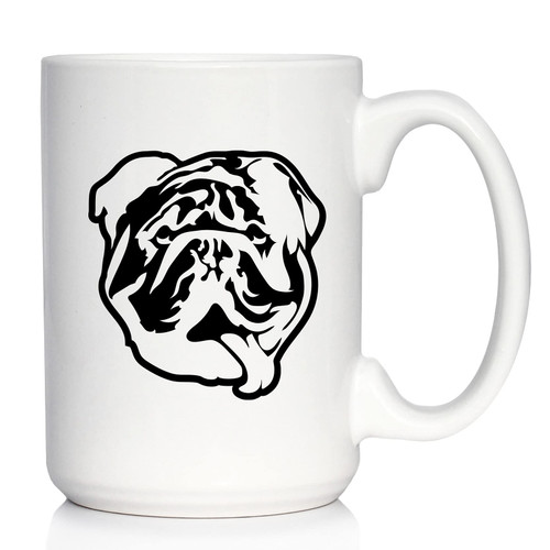 Bevvee English Bulldog Face Coffee Mug - Cute Gifts for Dog Lovers with English Bulldogs - Large 15 Oz Ceramic Coffee Cup Bevvee English Bulldog Face Coffee Mug - Cute Gifts for Dog Lovers with English Bulldogs - Large 15 Oz Ceramic Coffee Cup