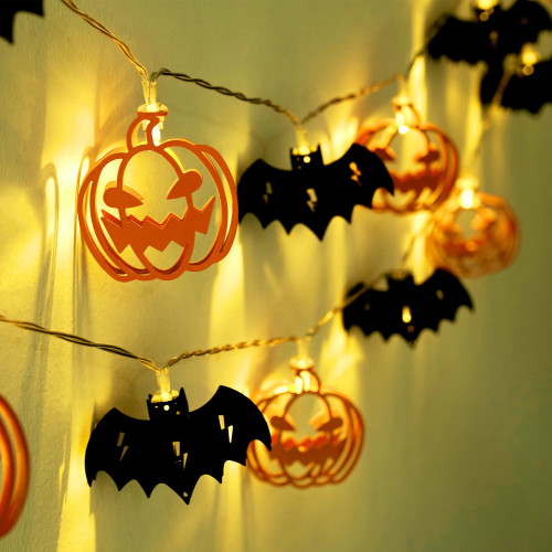 KatchOn, LED Halloween String Lights - 10 Feet, 20 LED | Halloween Pumpkin Lights for Halloween Decorations Outdoor | Halloween Bat String Lights Decor | Pumpkin String Lights for Bedroom Decorations KatchOn, LED Halloween String Lights - 10 Feet, 20 LED | Halloween Pumpkin Lights for Halloween Decorations Outdoor | Halloween Bat String Lights Decor | Pumpkin String Lights for Bedroom Decorations