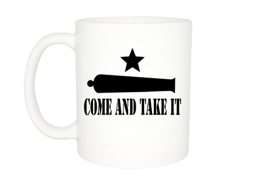Rogue River Tactical Coffee Mug Texas Flag Come and Take It Novelty Cup Great Gift Idea For Men Women Lone Star State