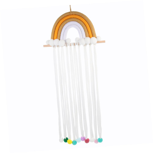 HOOTNEE hair tie bow holder hanging hair bow holder hanging hairpin holder wall hair bow organizer girl Barrette Holder Hair Clips Hanger bow tie baby Lotus wood wall decoration