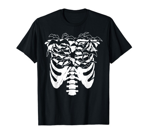 Fun Goth Pastel Goth Skeleton Bat Design Idea T-Shirt