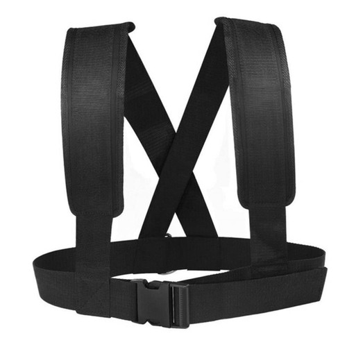 HONMEET Sled Pulling Harness Weight Sled Harness Waist Belt Exercise Resistance Bands Weight Bearing Shoulder Sled Pull Belts Tire Pulling Rope Power Sled Harness Running Trainer Fitness