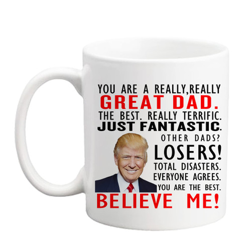 Qsavet Gifts For Dad Men Husband, You Are A Great Dad Coffee Mug, Best Dad Ever Mug, Birthday Christmas Retirement Gifts For Dad, Father Gifts, Dad Gifts 11oz Coffee Mug For Dad From Daughter Son Wife