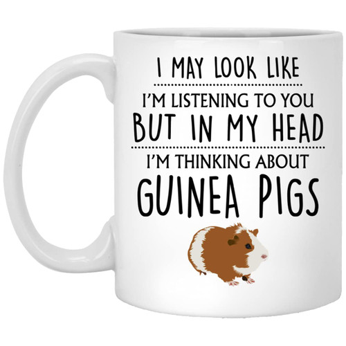 Q.PaddyShops Guinea Pig Gift, Guinea Pig Mug, Guinea Pig Gifts, Funny Gifts For Guinea Pigs Owner, Cavy, Pet Guinea Pigs Gifts For Her, Women, Him, Men 11oz, MUG-7SW9S65MHK-11oz