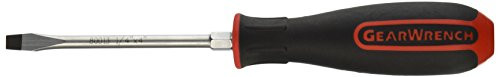 GearWrench 80013 Slotted Screwdriver with Nut Bolster, 1/4" x 4"