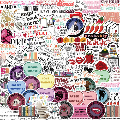 Spicy Book Stickers,Romance Bookish Stickers,Book Stickers for kindle,Smut Stickers,Book Lovers Gifts(100 Pack) Spicy Book Stickers,Romance Bookish Stickers,Book Stickers for kindle,Smut Stickers,Book Lovers Gifts(100 Pack)
