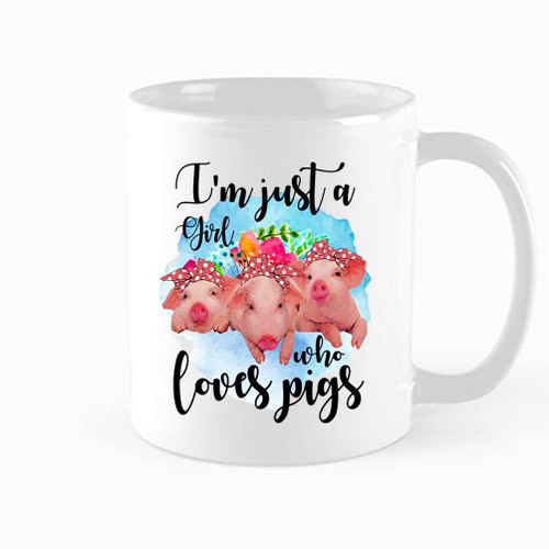 Funny Coffee Mug, I'm Just a Girl who Loves Pigs Mug, Funny Gift for Women, Pig Gifts, Pig Coffee Mug, Pig Mug, Pig Lover Farm Life Tea cup, Birthday, Christmas Gift, 11 oz Novelty Mug Funny Coffee Mug, I'm Just a Girl who Loves Pigs Mug, Funny Gift for Women, Pig Gifts, Pig Coffee Mug, Pig Mug, Pig Lover Farm Life Tea cup, Birthday, Christmas Gift, 11 oz Novelty Mug