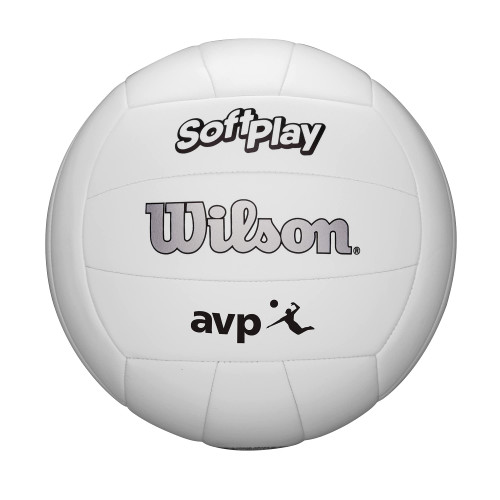 WILSON AVP Soft Play Volleyball - Official Size, White WILSON AVP Soft Play Volleyball - Official Size, White