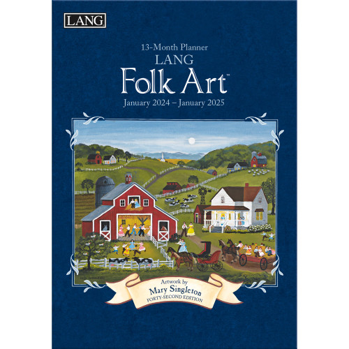 Lang Folk Art(tm) 2024 Monthly Planner