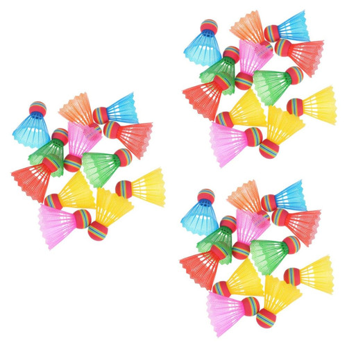 Toddmomy 36 pcs Plastic Badminton Indoor Shuttlecocks Badminton shuttlecocks Outdoor Shuttlecocks Hight Badminton Professional Plastic Balls for Kids Badminton Ball Shuttle Bus Child Air