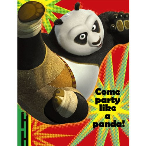 Kung Fu Panda '2' Invitations w/ Envelopes (8ct)