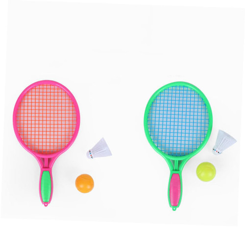 Happyyami Toys Children's Tennis Racket Tennis Rackets Badminton Rackets Kids Tennis Racket Kids Badminton Racket Toy Ball