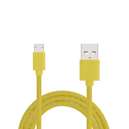 ZhuoLiMing Micro USB Cable,Plastic PVC Streak Micro Cable 3.3ft to High Speed USB 2.0 Sync&Charging Cord for Android Samsung, Kindle, HTC, Nexus, LG, Xbox, PS4, Smartphones and More (Yellow)