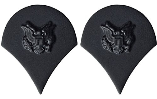 U.S. Army Metal Pin On Enlisted Rank BLACK - 1 PAIR (E4 Specialist)