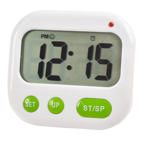 SHAARI Alarm Clock Digital LCD Clock Battery Operated Modern Portable Timer Clock with Backlight Compatible for W/Ho Battery Alarm Clocks for Bedrooms Alarm Clock for Kids Girls
