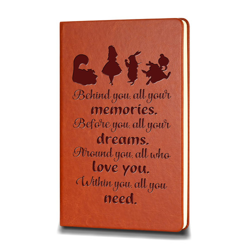 ZWYQWN Alice in Wonderland Leather Notebook Alice Fairy Tales Gifts Journal Notebook for Alice Fans Gift Birthday Christmas Gifts for Women Girls (behind you) ZWYQWN Alice in Wonderland Leather Notebook Alice Fairy Tales Gifts Journal Notebook for Alice Fans Gift Birthday Christmas Gifts for Women Girls (behind you)