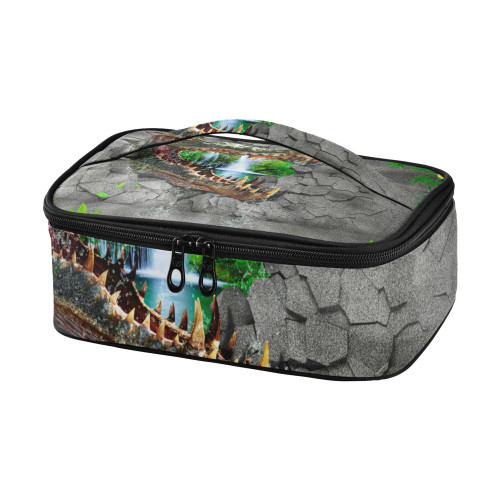 JUNZAN 3d Crocodile Lunch Bags Waterproof Cooler Lunch Box For Men Insulated Lunch Box Thermal Lunch Bag College