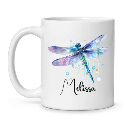 Personalized Dragonfly Coffee Cup Gifts Dragonfly Lover - Custom Choose Name Travel Mug Cup 11Oz 15Oz - Cute Insect Lover Gifts For Family, friend On Birthday - Dragonfly Tea Mug Personalized Dragonfly Coffee Cup Gifts Dragonfly Lover - Custom Choose Name Travel Mug Cup 11Oz 15Oz - Cute Insect Lover Gifts For Family, friend On Birthday - Dragonfly Tea Mug