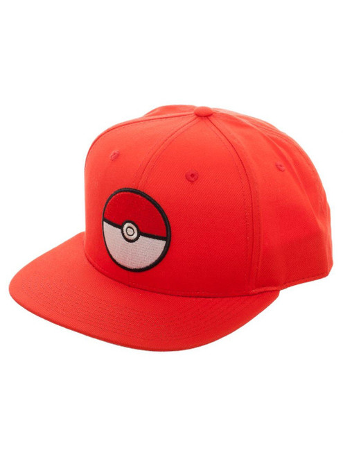 Pokemon Pokeball Red Snapback Cap