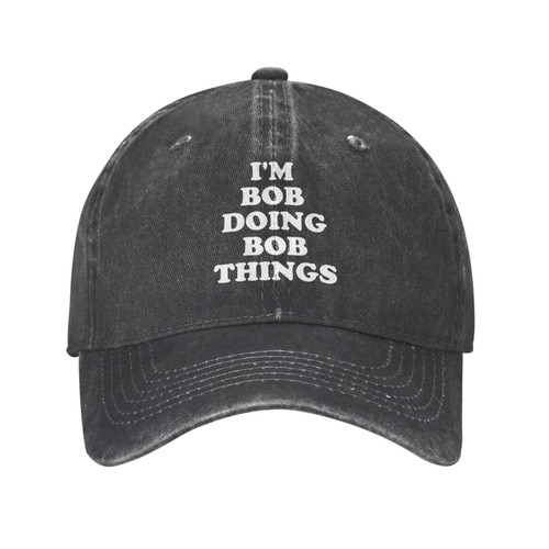 I'm Bob Doing Bob Things Hat Funny Sarcastic Hat Baseball Cap Adjustable Trucker Hats Outdoor Sports Caps