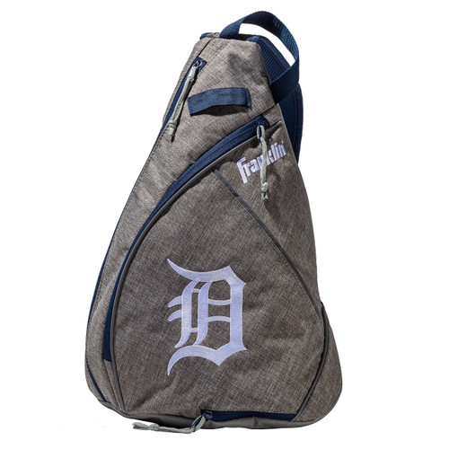 Franklin Sports MLB Detroit Tigers Slingback Baseball Crossbody Bag - Shoulder Bag w/ Embroidered Logos - MLB Official Licensed Product