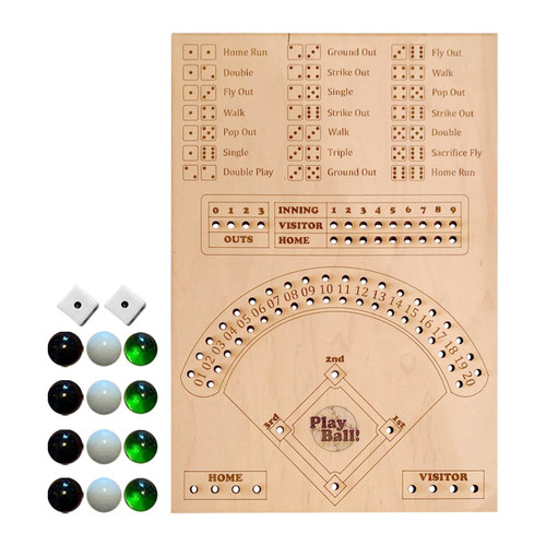 Nogiveupp Baseball Dice Board Game, Baseball Dice Game Wood Board, Wooden Baseball Board Game with Dice, Interactive Desktop Sport Board Game Marbless for Kids Adults, Double Battle Table Game Nogiveupp Baseball Dice Board Game, Baseball Dice Game Wood Board, Wooden Baseball Board Game with Dice, Interactive Desktop Sport Board Game Marbless for Kids Adults, Double Battle Table Game