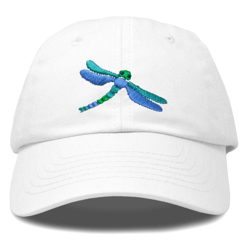 DALIX Dragonfly Womens Baseball Cap Fashion Hat in White
