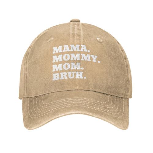 Mom Hat Hat Mama Mom Bruh Mother Cap for Men Baseball Cap Graphic Hat Black