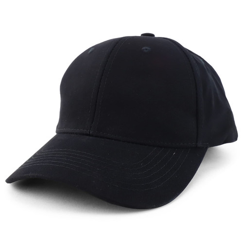Armycrew 2XL Oversized Soft Brushed Cotton Baseball Cap - Black - 2XL