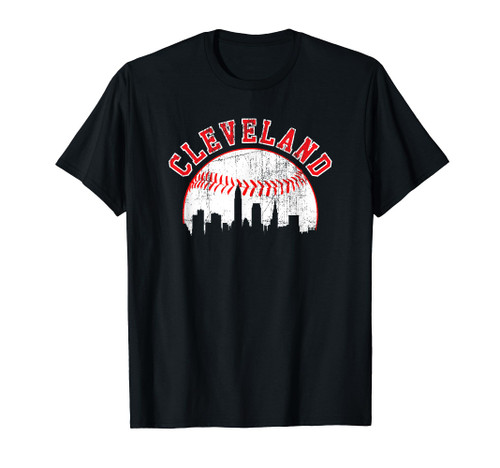 Vintage Skyline Cleveland Baseball T-Shirt