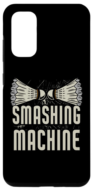 Galaxy S20 Smashing Machine Funny Badminton Shuttlecock Case