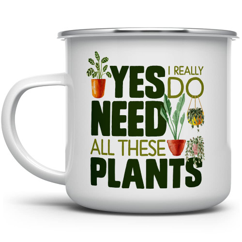 Plant Lover Campfire Coffee Mug, Houseplant Tea Camping Cup, Gardner Landscape Green Thumb Gifts, Yes I Really Do Need All These Plants (12oz) Plant Lover Campfire Coffee Mug, Houseplant Tea Camping Cup, Gardner Landscape Green Thumb Gifts, Yes I Really Do Need All These Plants (12oz)