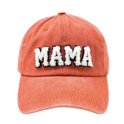 Waldeal Embroidered Mama Hat for Women, Gifts for Mom, Wife, Adjustable Washed Distressed Baseball Cap Orange Waldeal Embroidered Mama Hat for Women, Gifts for Mom, Wife, Adjustable Washed Distressed Baseball Cap Orange