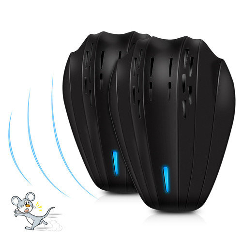 2 Packs Ultrasonic Pest Repeller Indoor Pest Repeller Plug in Ultrasonic Pest Control Repelling Rodent and Insect Electric Pest Control Repellent Friendly for Rats,Mosquitoes, Flies, Spiders, Bats