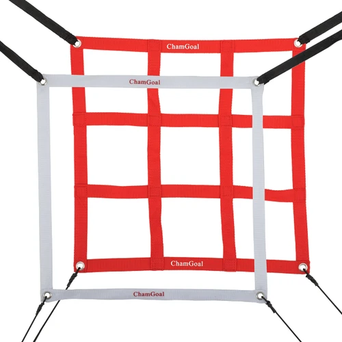 ChamGoal 2 Pack Adjustable Strike Zone Target Baseball Softball Pitching Target Practice Accuracy Training Throwing for Hitting Batting Catching (40X45CM?15.7X17.7IN?)