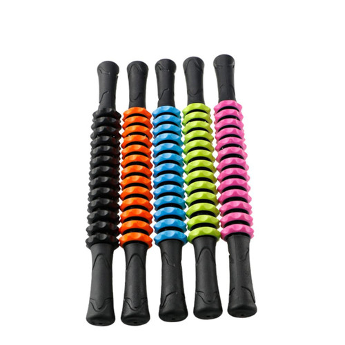 Healifty Trigger Point Roller Stick Massage Roller Stick Plantar Fasciitis Massager Muscle Roller Neck Massager Stick Calf Roller Foot Massager Wheel Stick Fitness Relax Stick Body