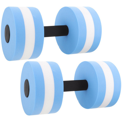 GANAZONO 2PCS water aerobics dumbbells water dumbbells travel pool for kids swimming weights Aquatic Exercise Dumbells pool exercise weights EVA barbells fitness full of water Float