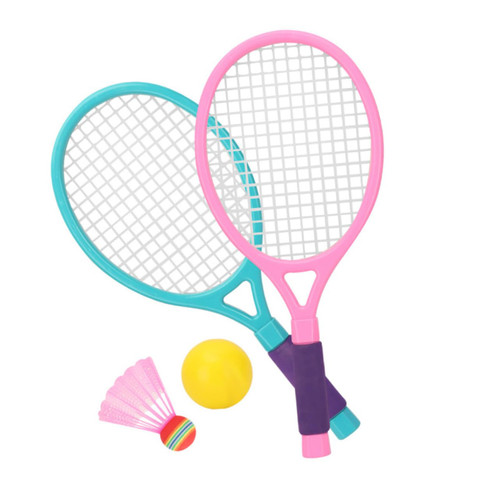 GANAZONO 1 Set Badminton Racket Kid Tennis Racket Toys for Toddlers Mini Tennis Balls Badminton Racquet Kids Racket Sports Equipment Badminton Tennis Racket Toy Ball Parent-Child Indoor