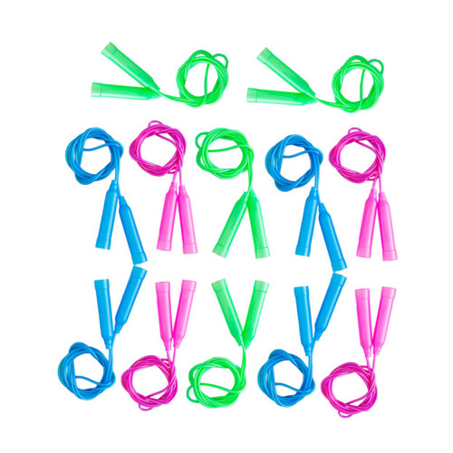 LIOOBO 12pcs Color Skipping Rope Fitness Skipping Rope Jumprope for Fitness Jump Rope Jumping Rope Jumpropes for Children Kids Rope Children's Rope Adjustable Pp Toddler