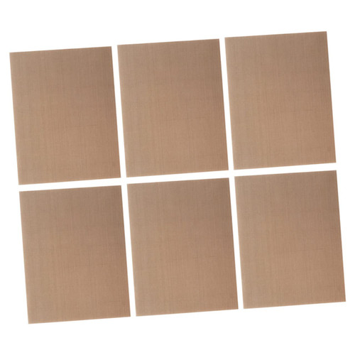Happyyami 6pcs nonstick oven liner oven mat oven liners bbq grill baking mats food barbecue grid mat grill mesh mats non stick bbq grill mats bbq grills coating bakeware outdoor
