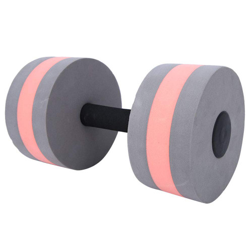 Aquatic Exercise Dumbbells, Water Aerobic Exercise Foam Dumbbell, EVA Foam Floating Dumbbell for Weight Loss Water Fitness Equipment Dumbbell for Pool Exercises(Grey)