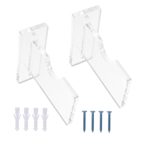 YARNOW 1 Set Baseball Bat Stand Baseball Bat Display Case Baseball Bat Display Shelf Baseball Wall Holder Baseball Bat Brackets Hockey Stick Wall Mount Wall Bracket Horizontal Acrylic
