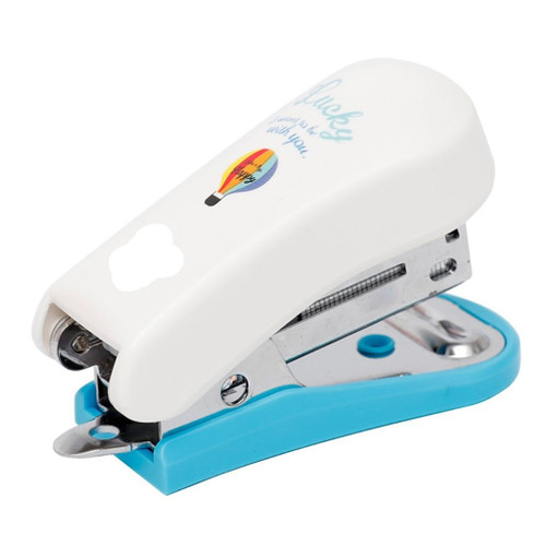Desktop Stapler Portable Student Stapler Small Stapler Office Hand-held Labor-Saving Stapler Stationery Home School Office Desk staplers (Color : Blue, Size : A)