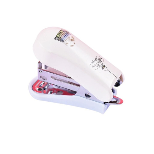 Stapler Portable Student Stapler Small Stapler Office Hand-held Labor-Saving Stapler Stationery Home School Office Staplers (Color : Pink, Size : A)